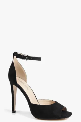 Laura Peeptoe Ankle Strap Heels