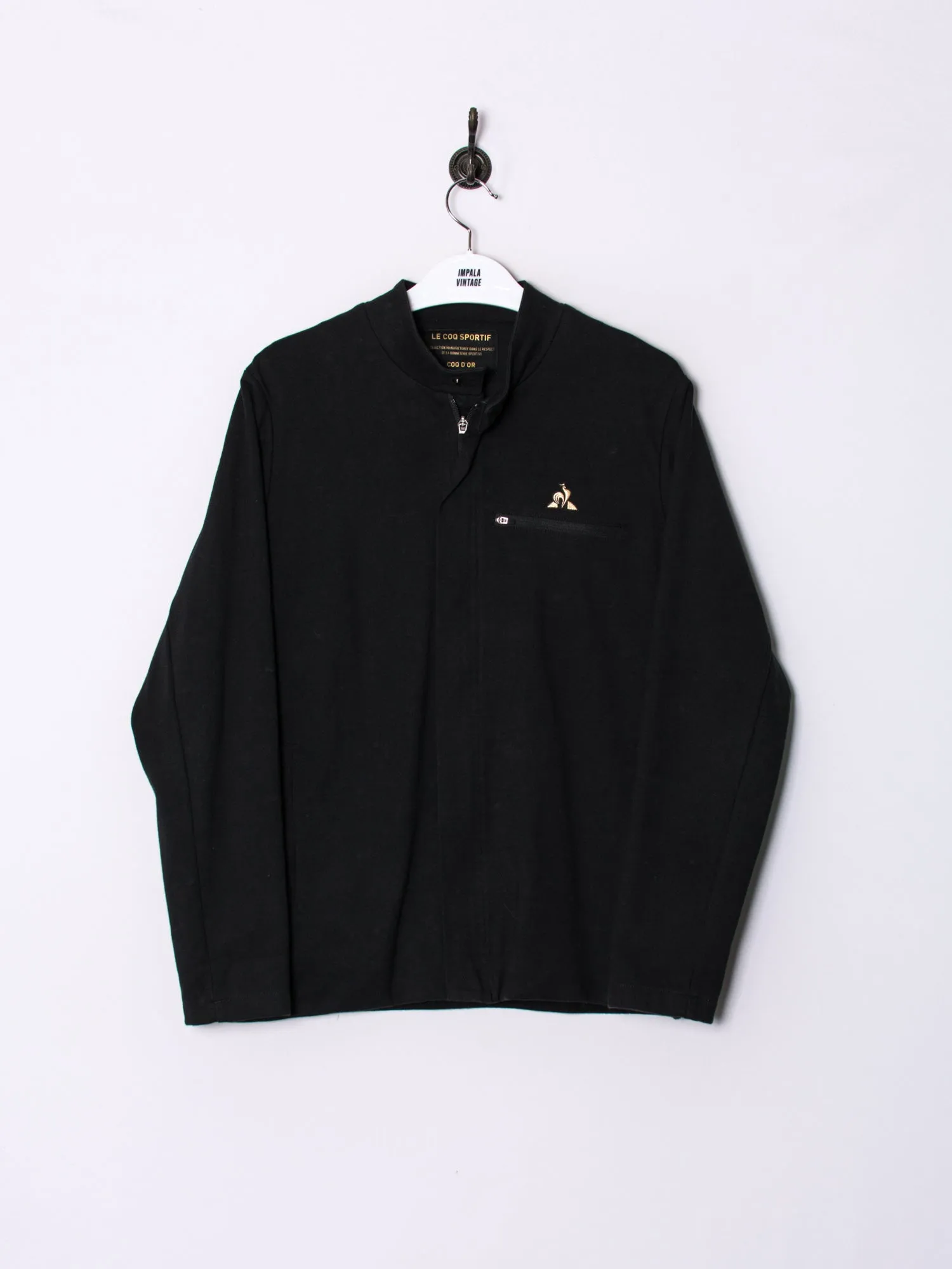 Black Zip-Up Sweatshirt by Le Coq Sportif