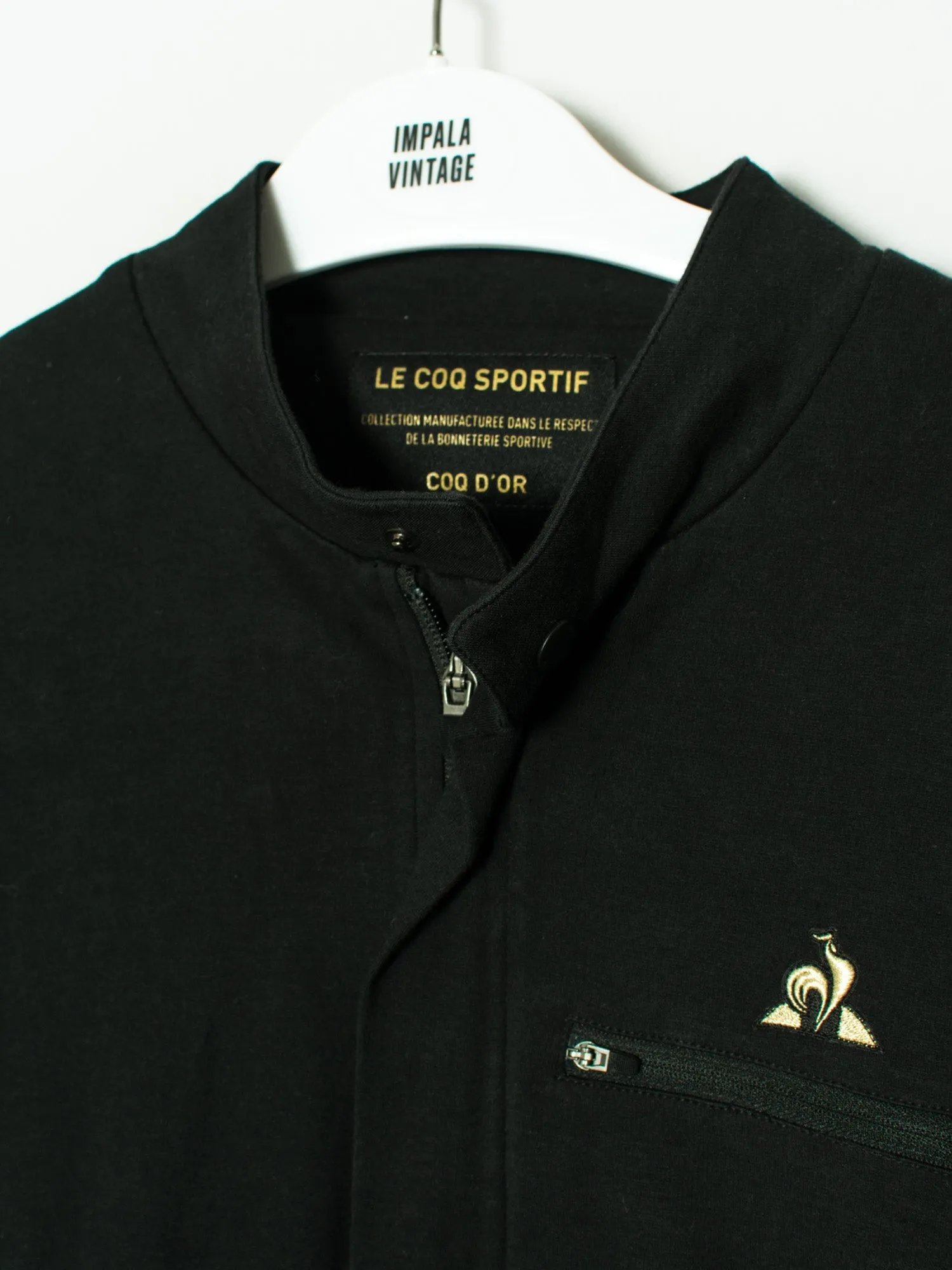 Black Zip-Up Sweatshirt by Le Coq Sportif