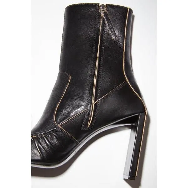 LEATHER ANKLE BOOTS