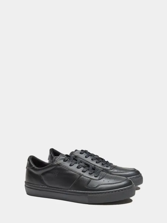 Leather athletic shoes