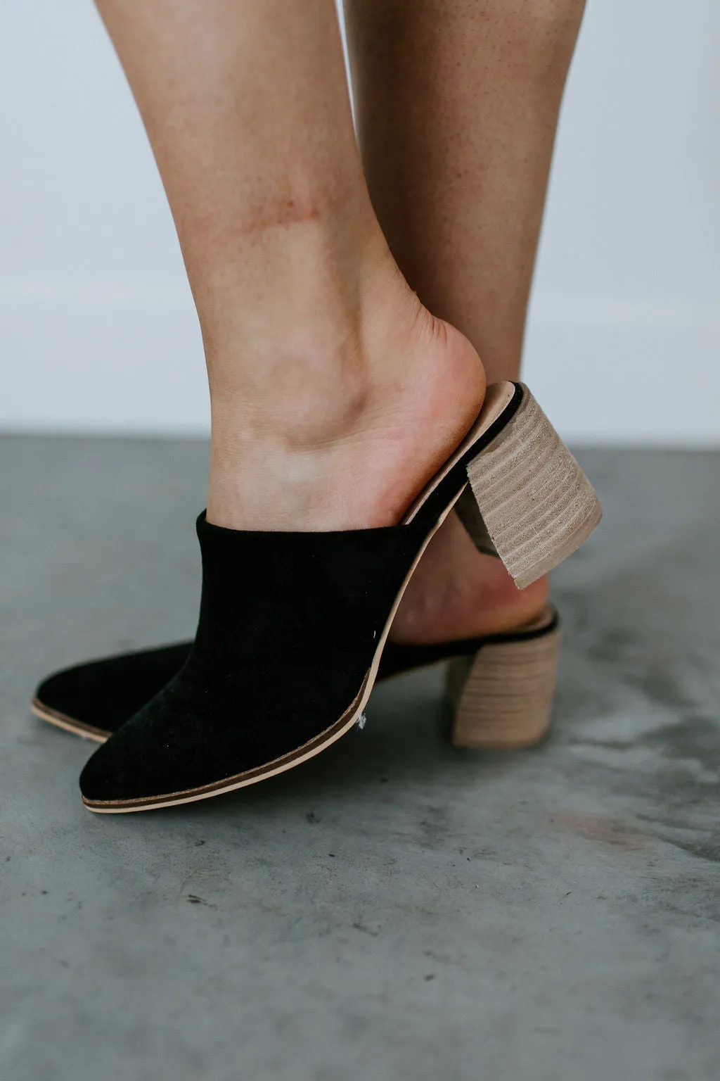 Leaving Soon Suede Mules