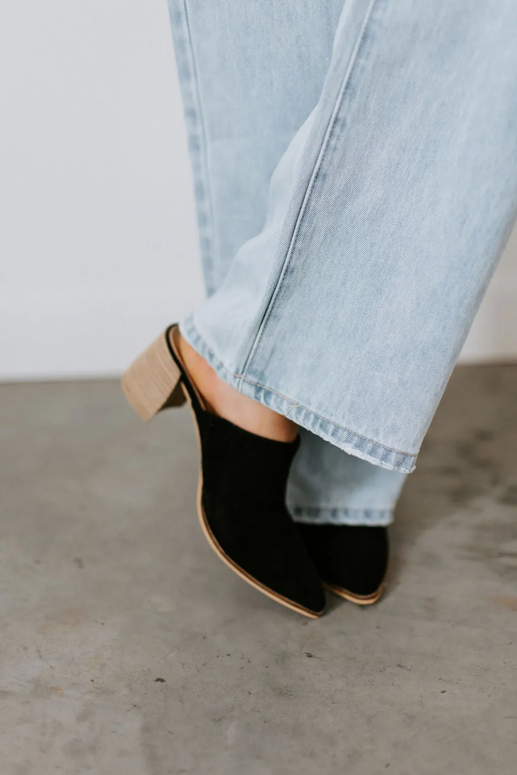 Leaving Soon Suede Mules