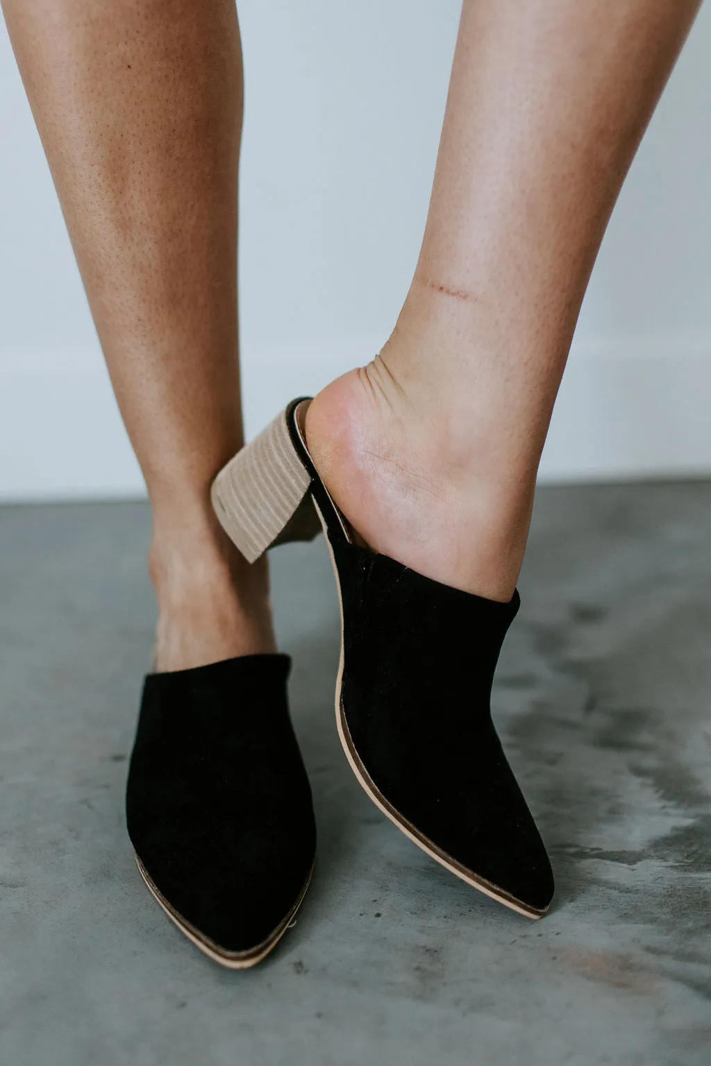 Leaving Soon Suede Mules