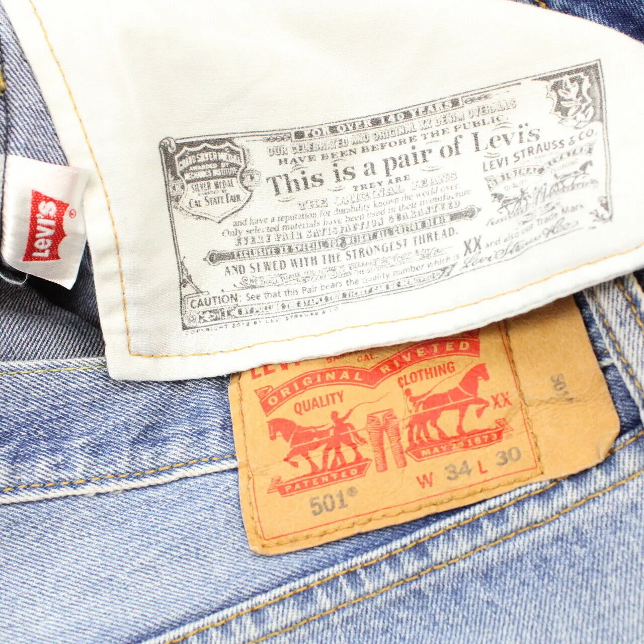 LEVIS 501 Jeans Light Blue | W34 L30