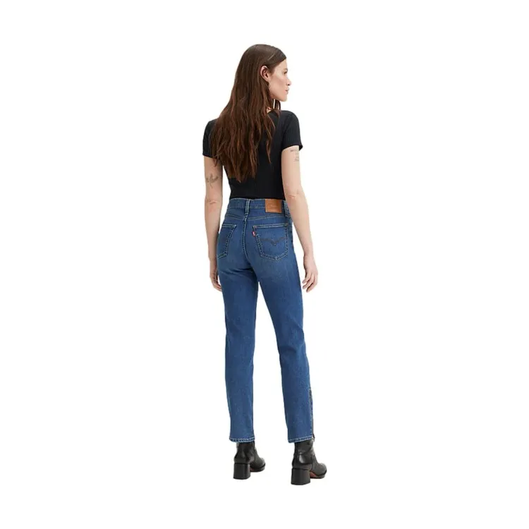 LEVI'S 724 High Rise Slim Straight Blue Jeans Women