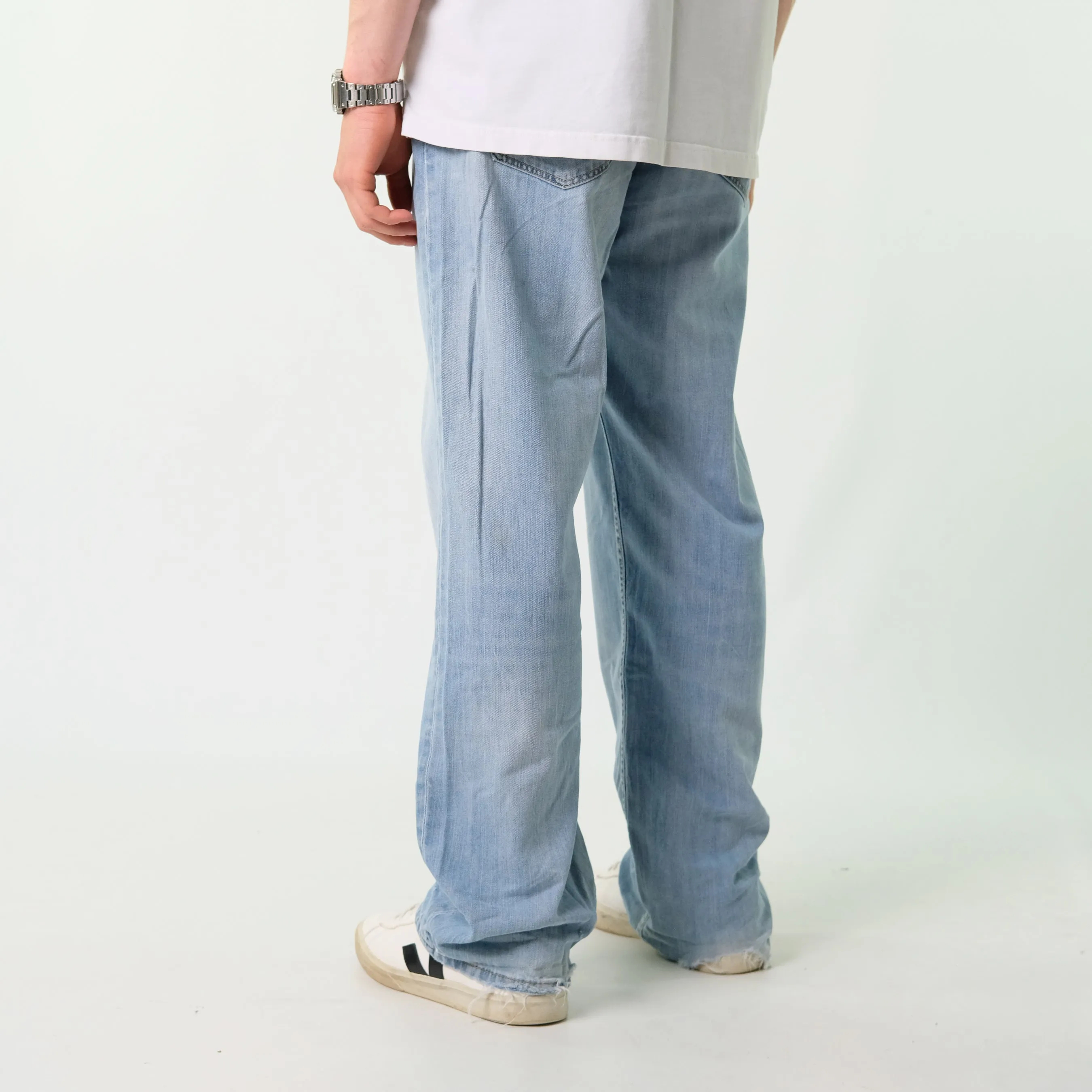 Light Blue y2ks Levi's 559 Denim Jeans Baggy Pants (34x32)