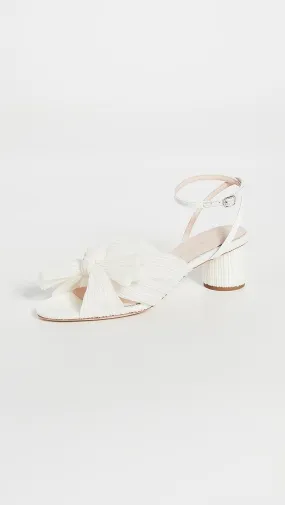 Loeffler Randall   Dahlia Pleated Bow Heels with Ankle Strap 