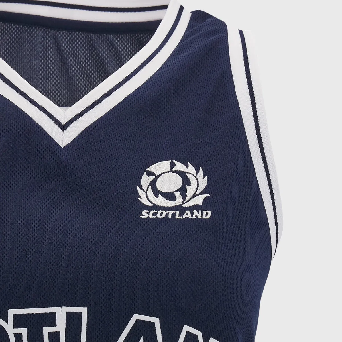 Macron Scotland Rugby Women's Basketball Singlet Navy