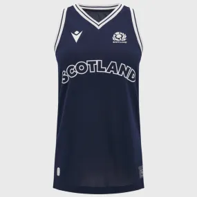 Macron Scotland Rugby Women's Basketball Singlet Navy