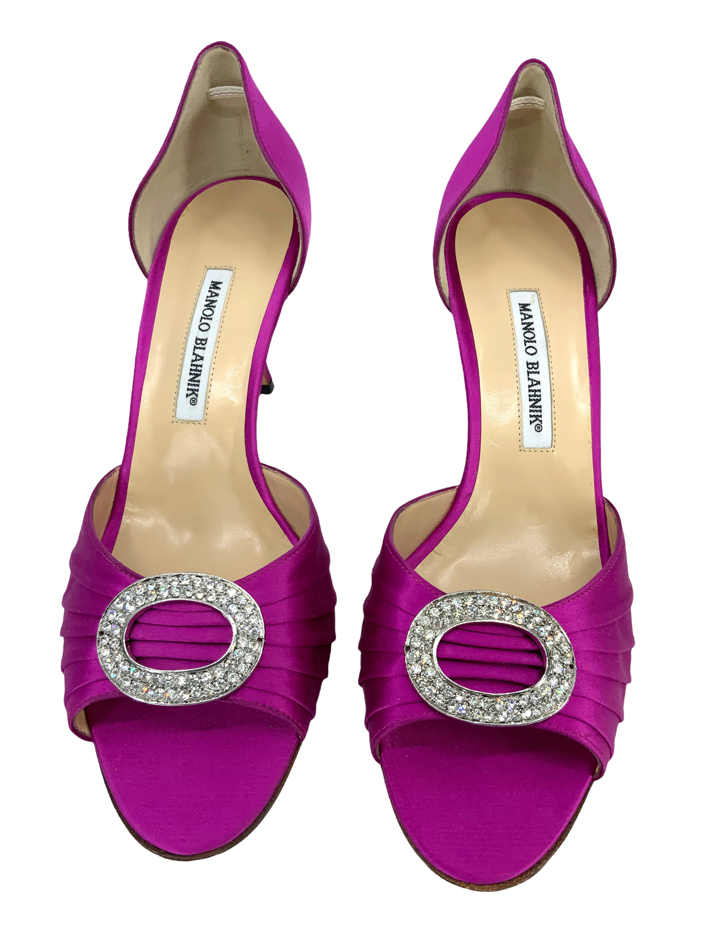 Sedaraby Embellished Satin Pumps Size 10.5