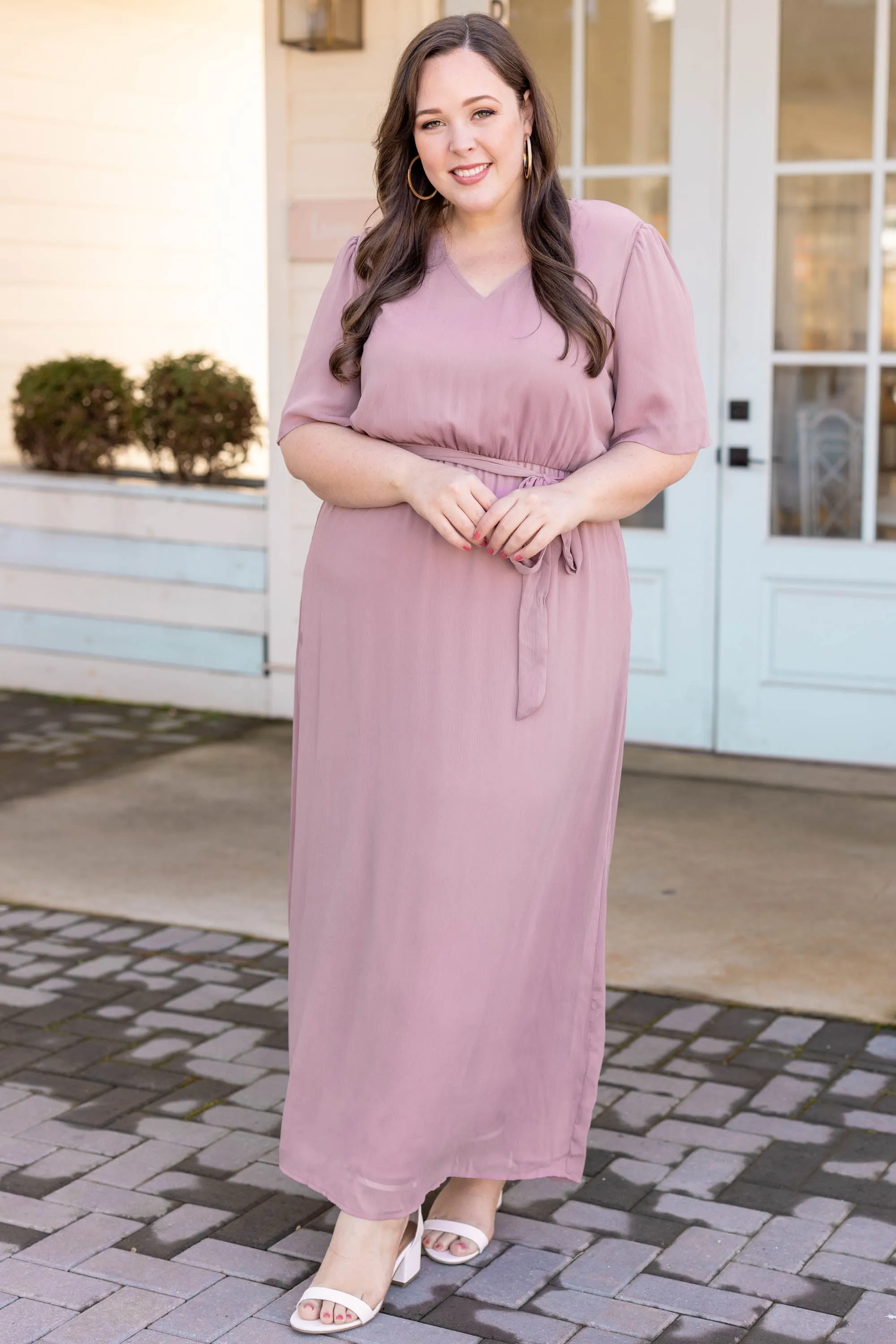 Mauve Dress that Captivates from the Start - Shop Now