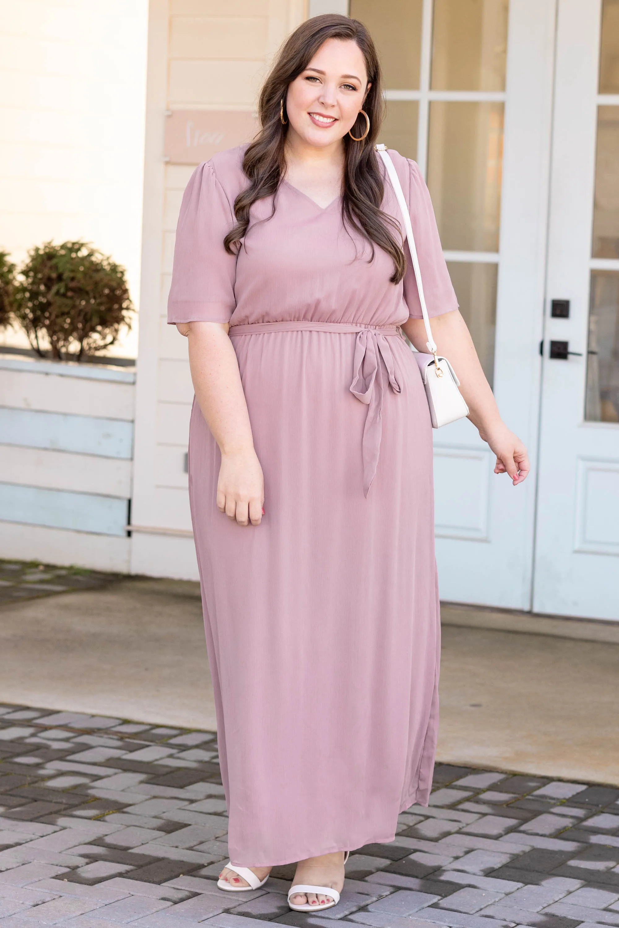 Mauve Dress that Captivates from the Start - Shop Now