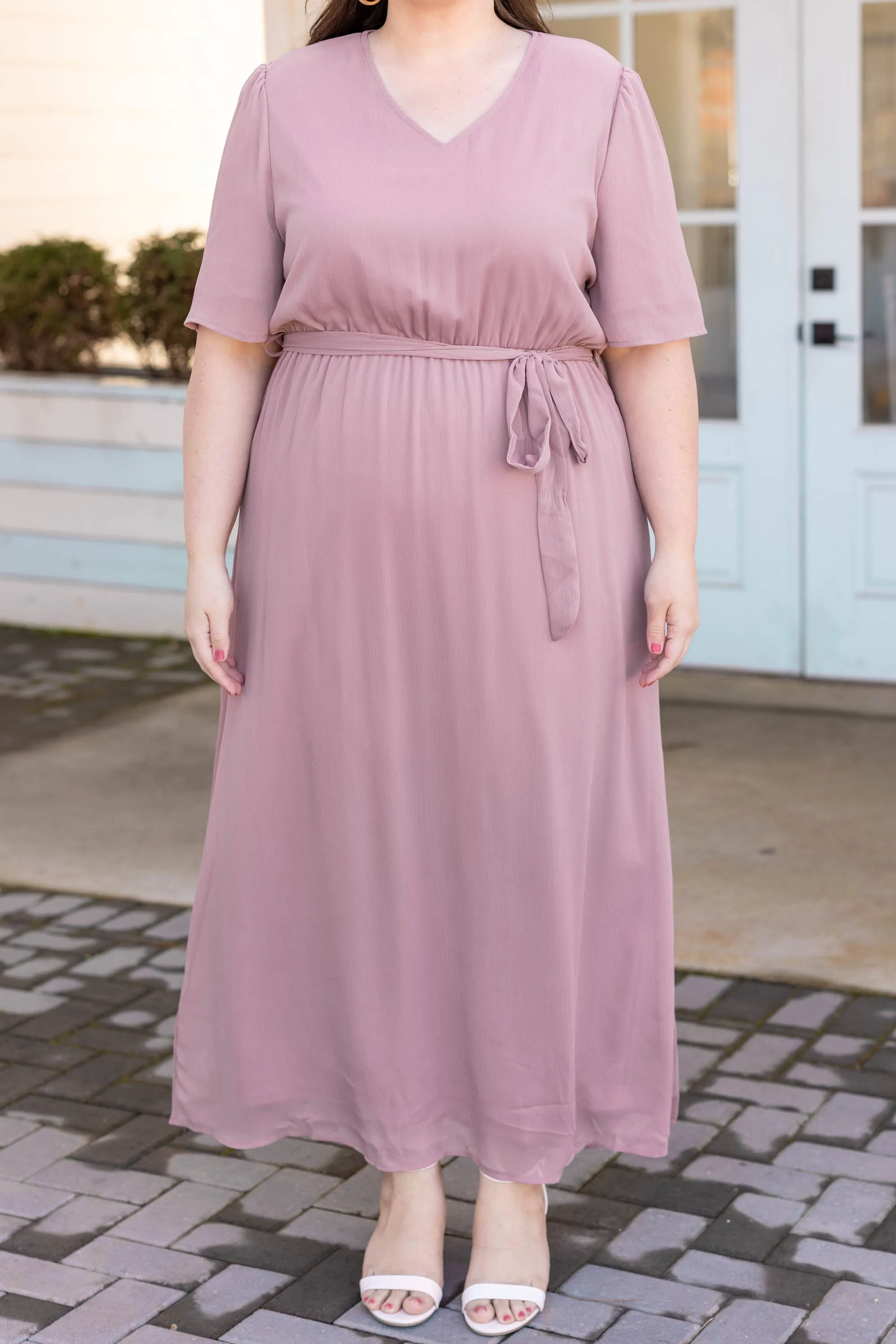 Mauve Dress that Captivates from the Start - Shop Now