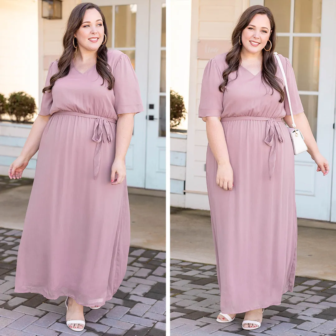 Mauve Dress that Captivates from the Start - Shop Now