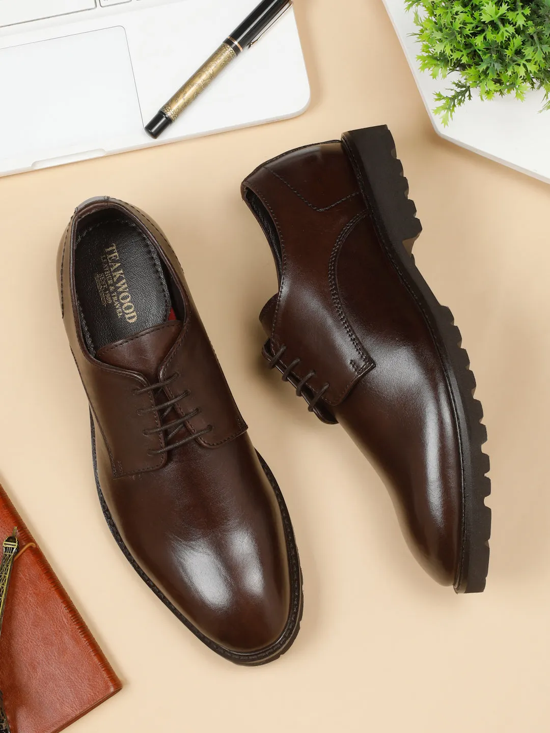 Men's Brown Leather Formal shoes