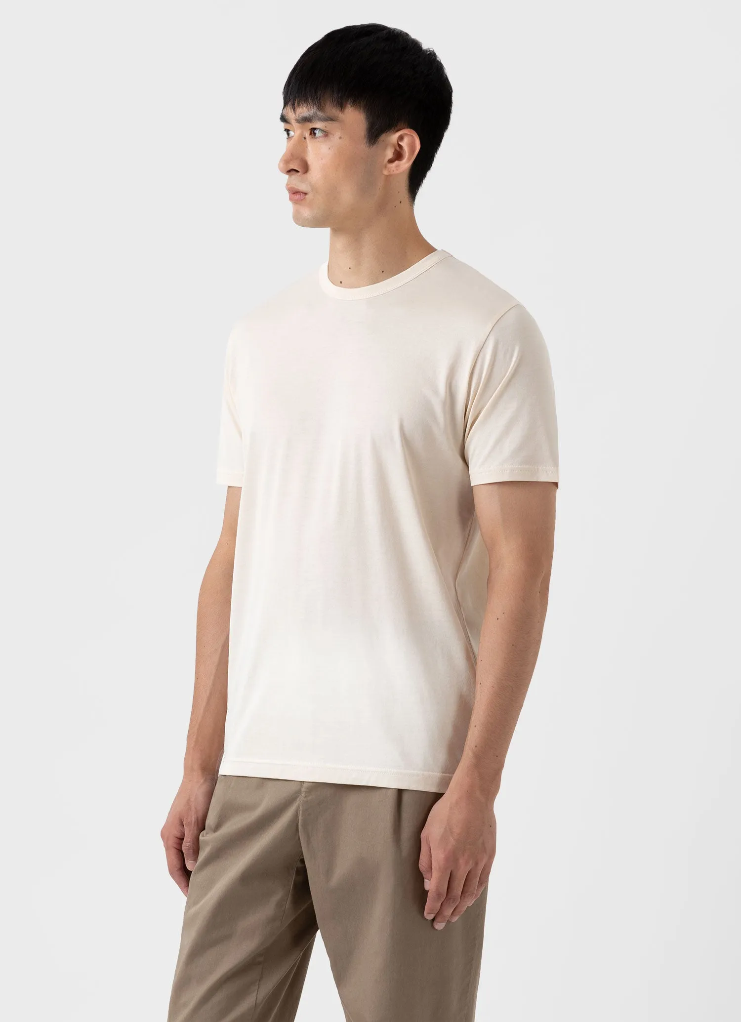 Simple Undyed T-shirt for Men