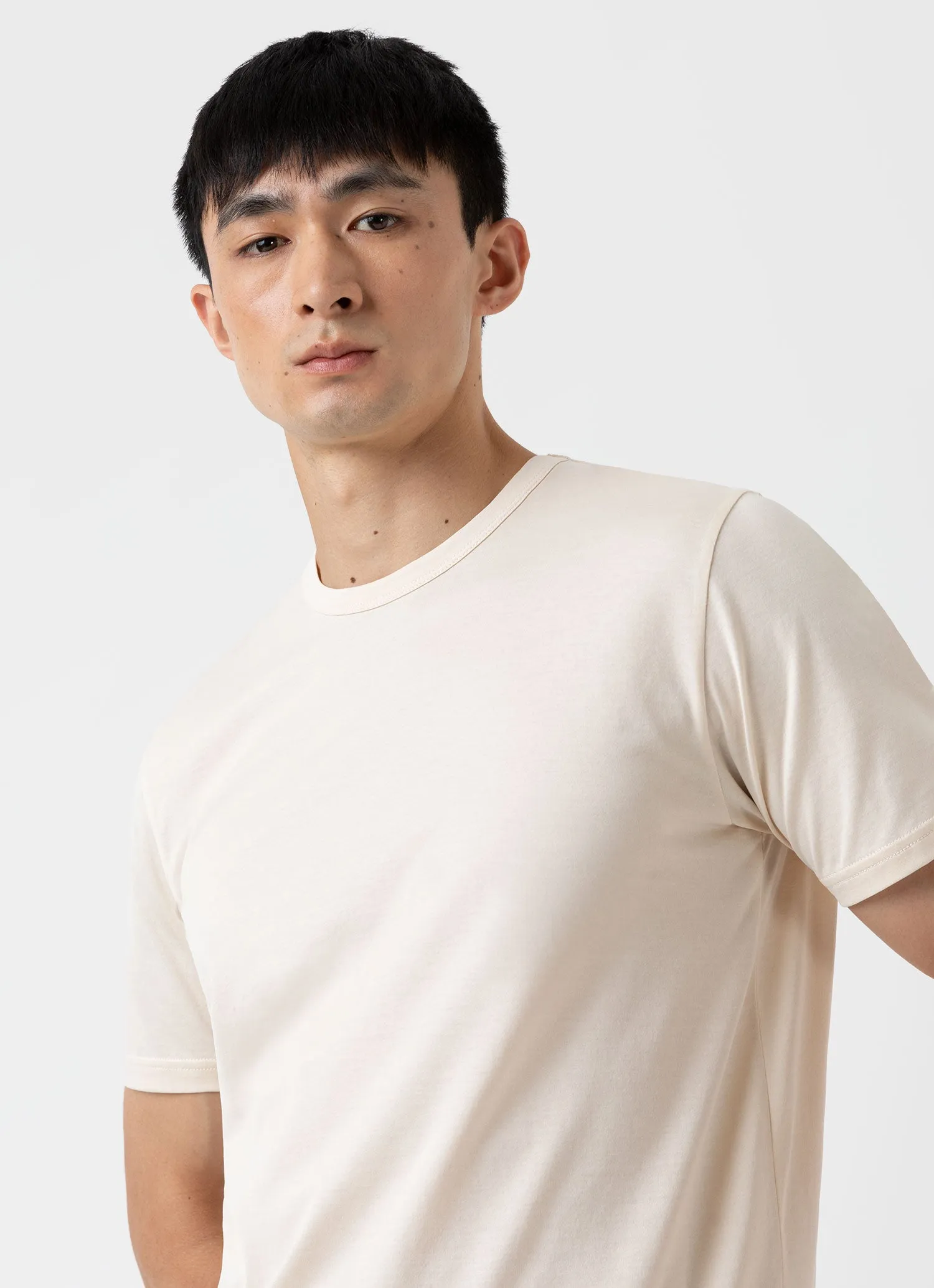 Simple Undyed T-shirt for Men