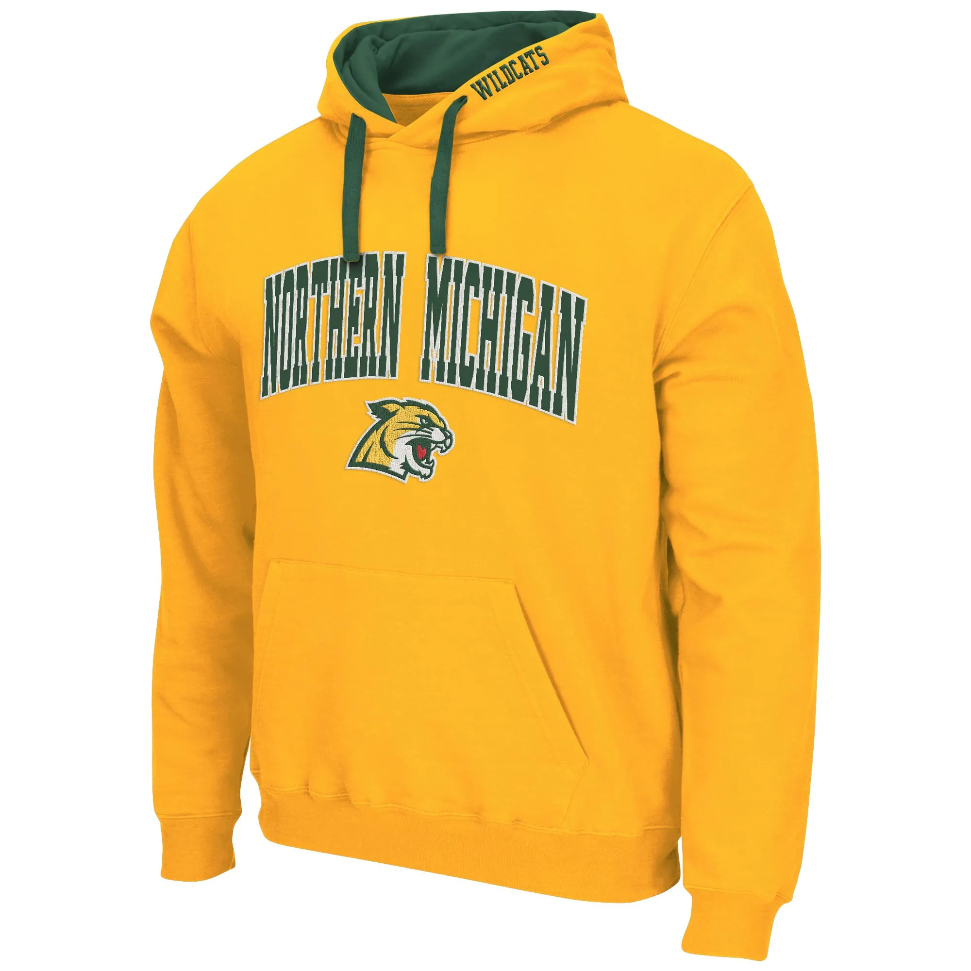 Mens COLOSSEUM gl Northern Michigan Wildcats 2022 Multi-Location Applique Hood