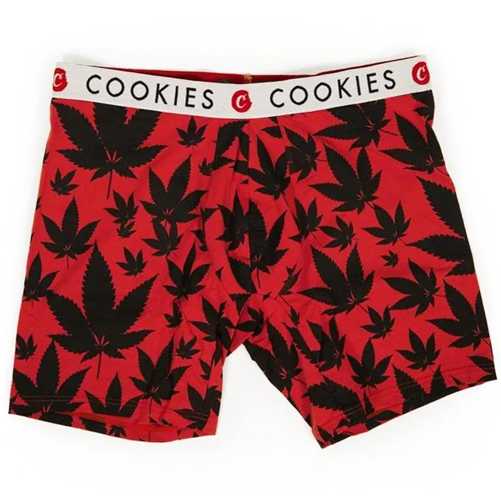 Men's Leaf Boxer Briefs (Red)