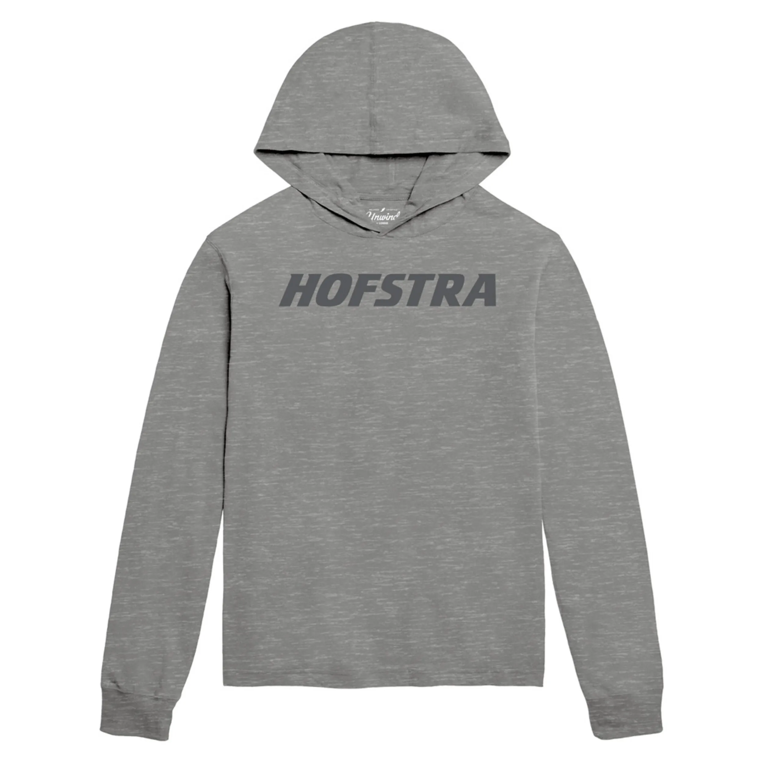 Mens LEAGUE H-GRAY Hofstra University LS Hood Tee