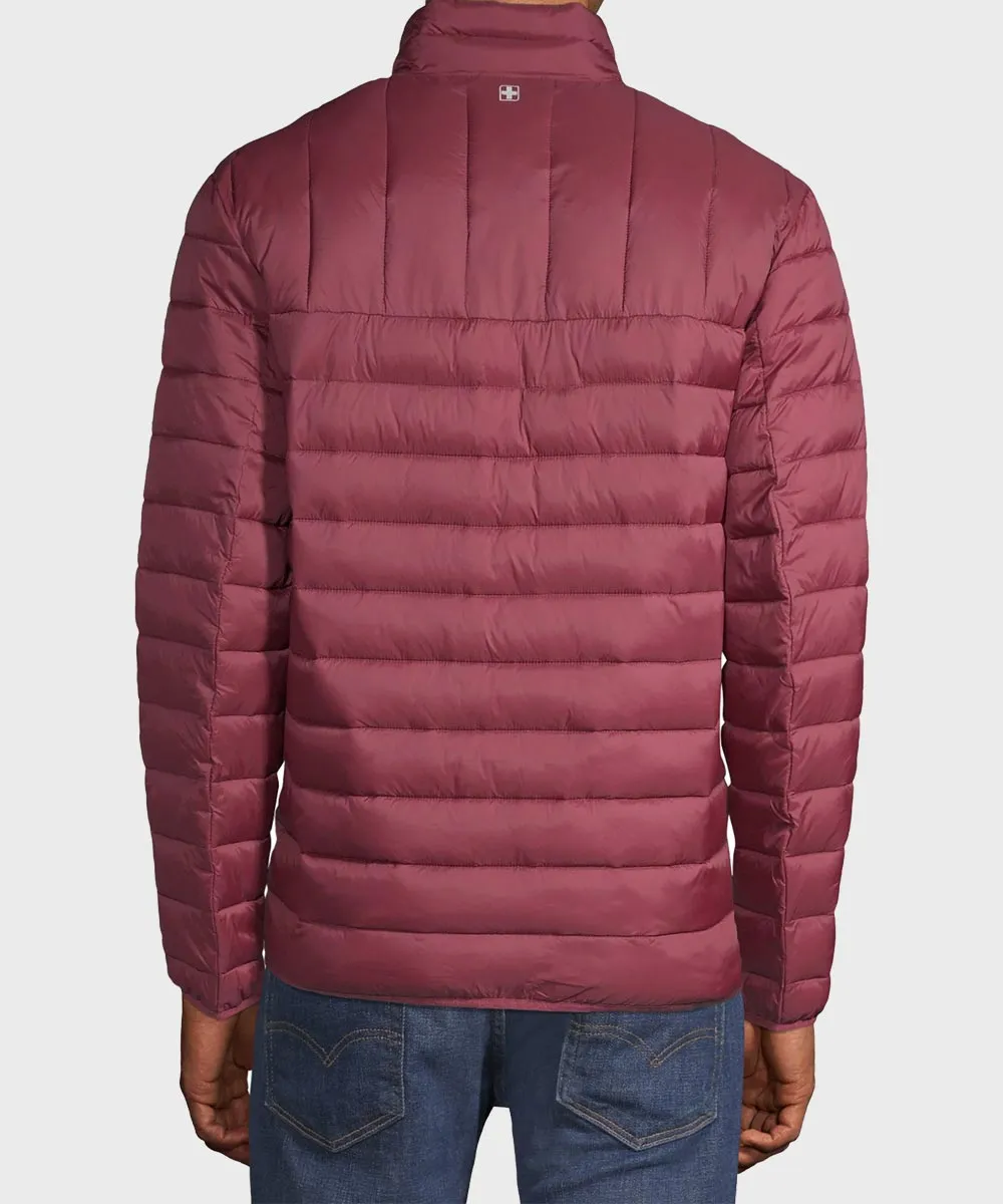 Mens Maroon Down Jacket