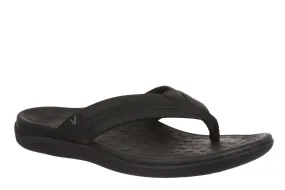  Men's Tide II Toe Post Sandal in Black  