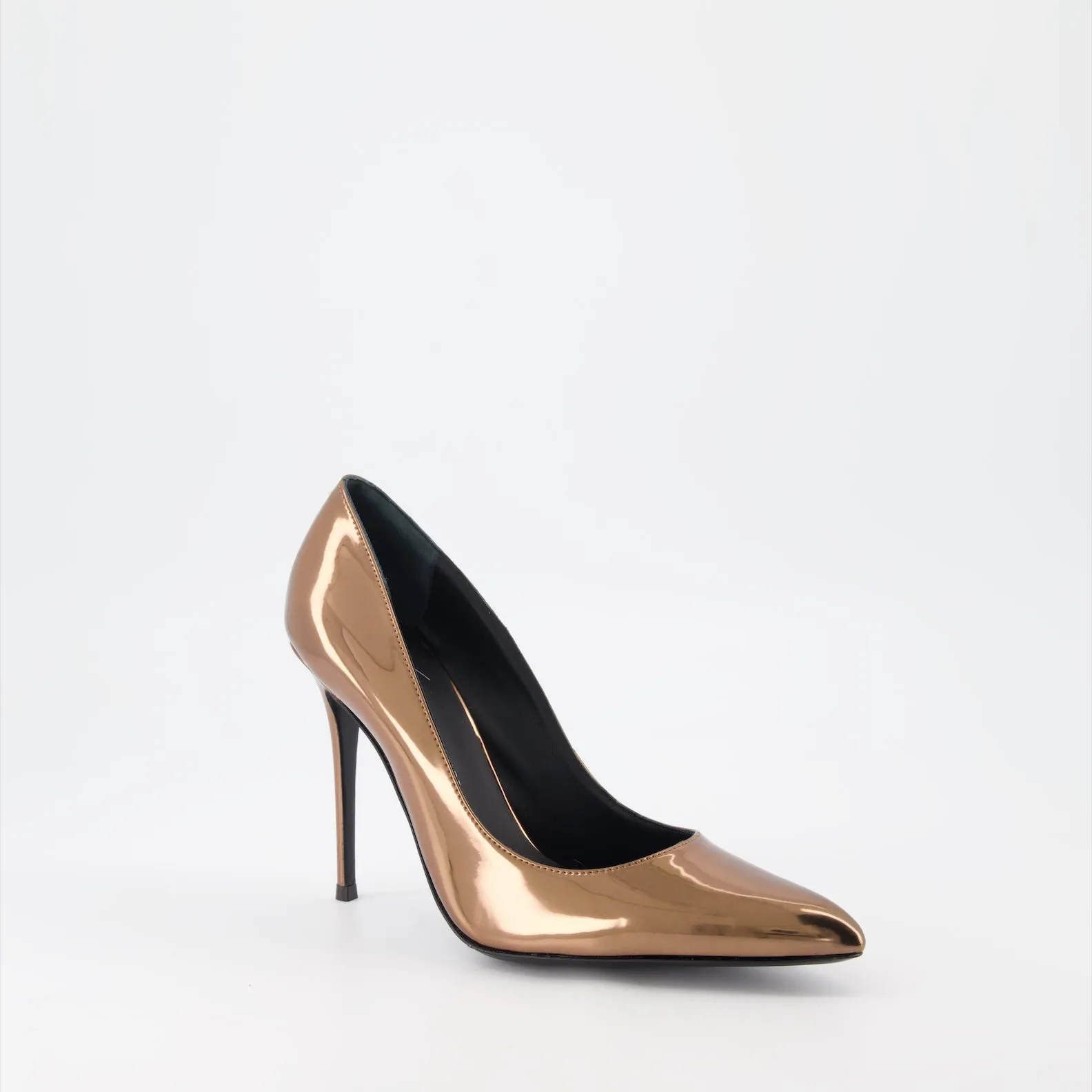 Metallic Bronze Pumps