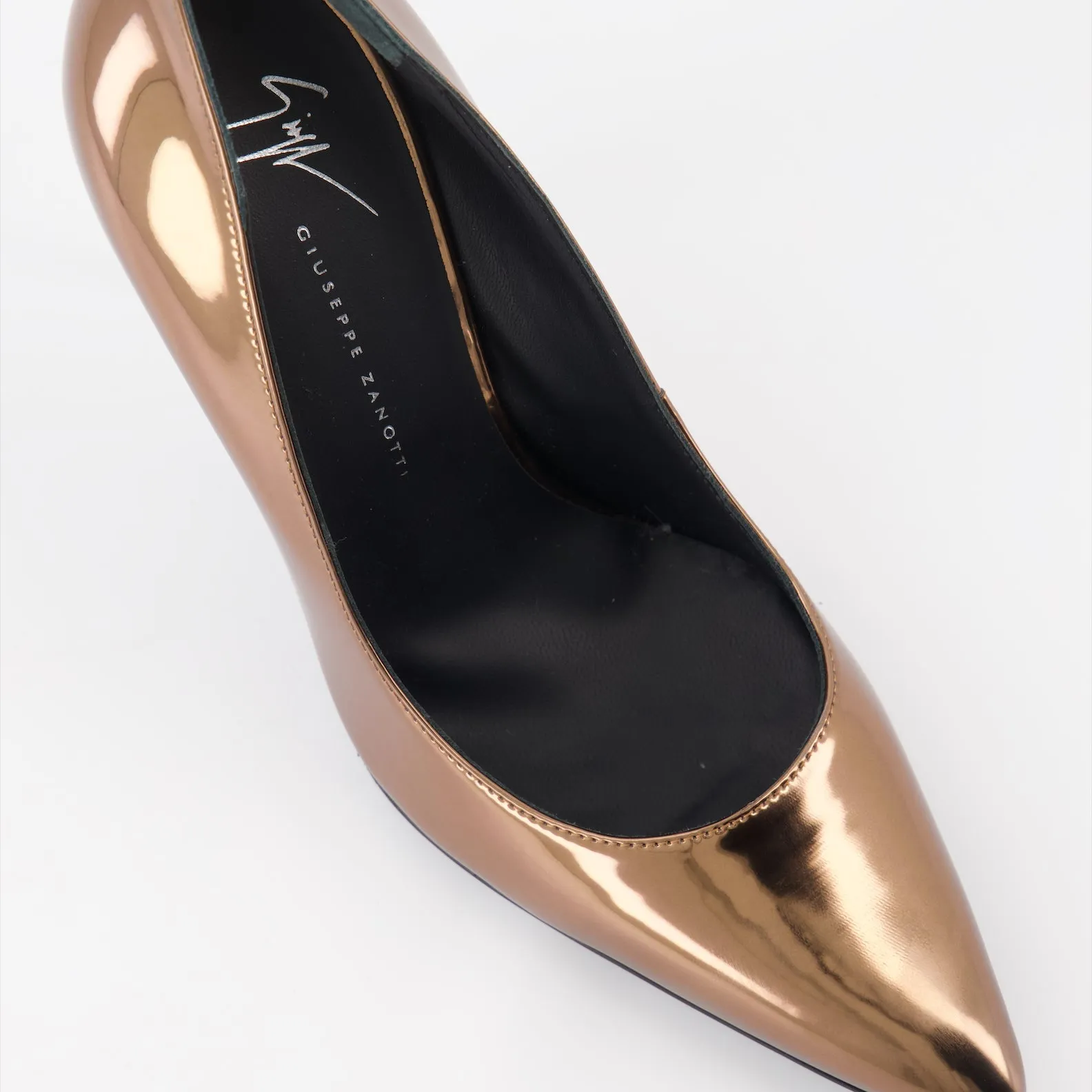 Metallic Bronze Pumps