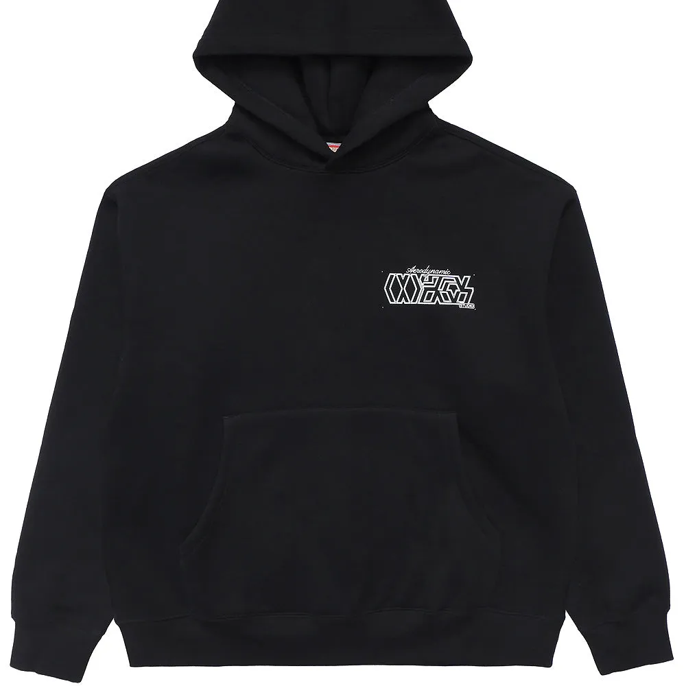 METALWOOD AERODYNAMIC HOODED SWEATSHIRT // BLACK