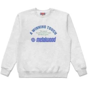 METALWOOD WINNING TOUCH CREWNECK SWEATSHIRT // HEATHER GREY