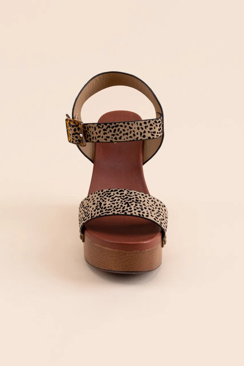 MIA Senna Wedges in Leopard