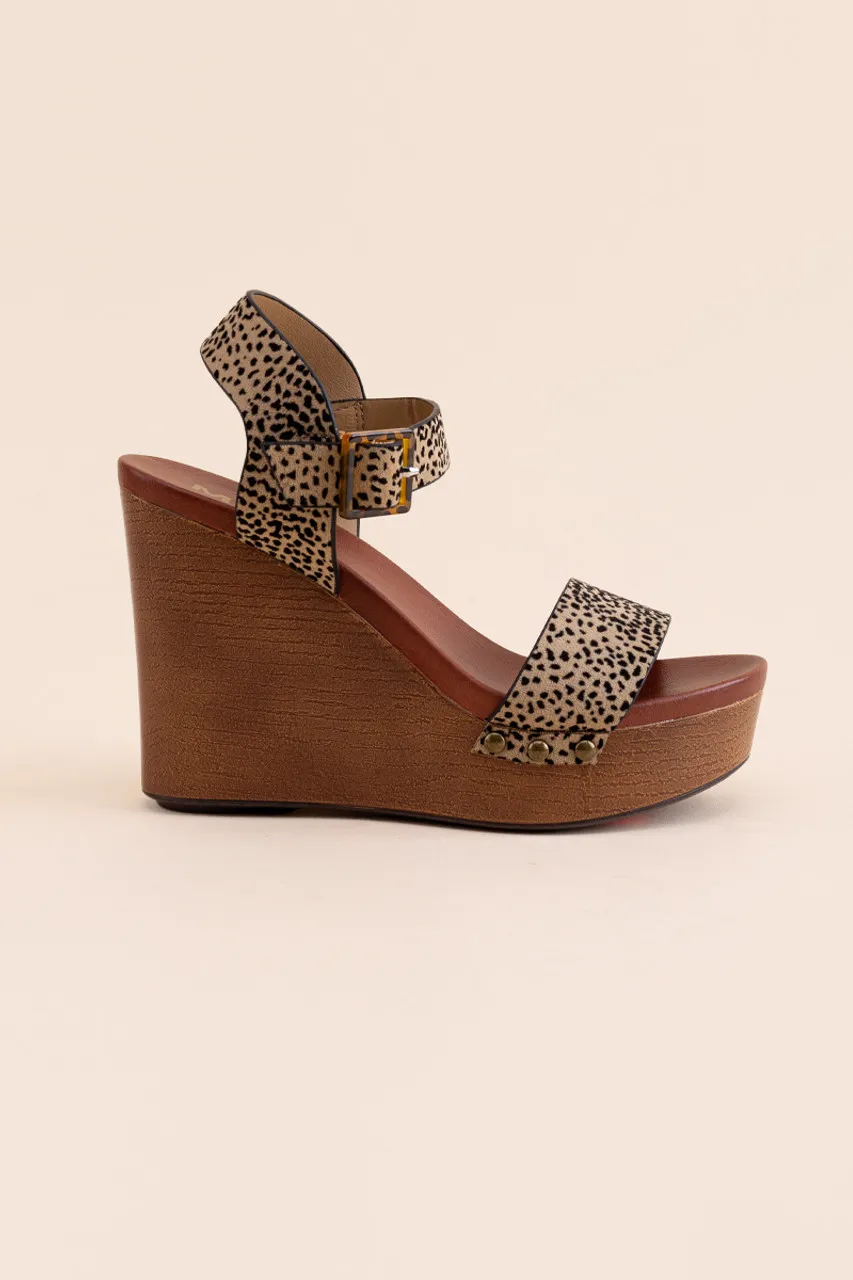 MIA Senna Wedges in Leopard