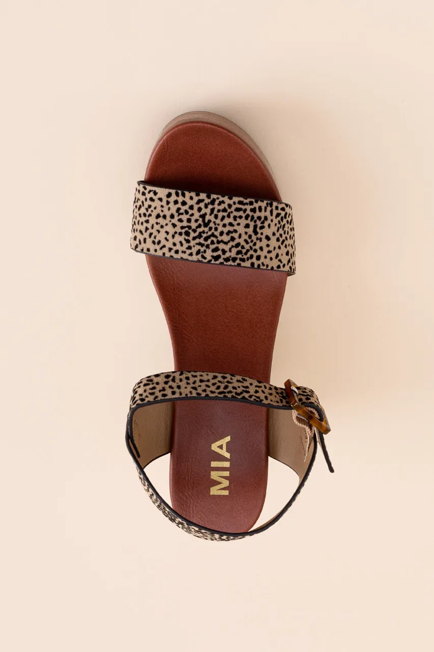 MIA Senna Wedges in Leopard