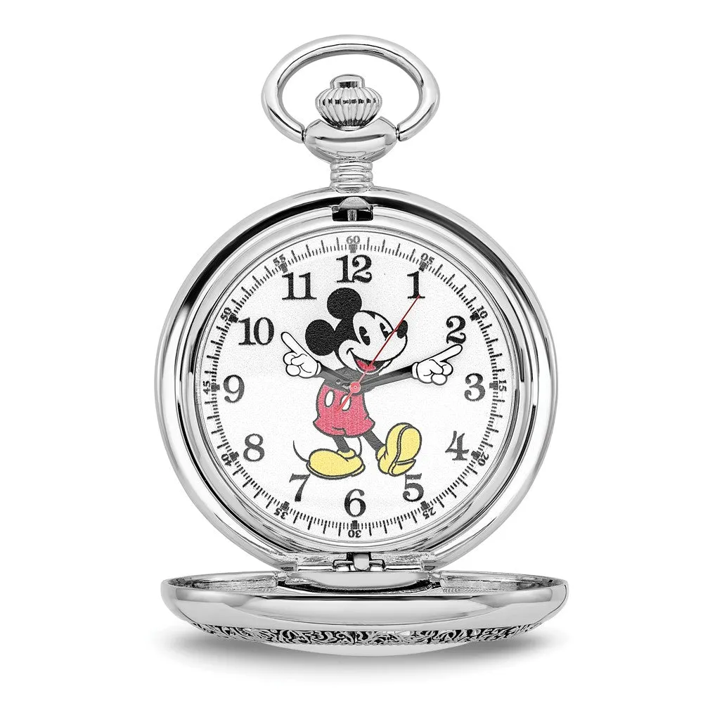 Mickey Mouse Pocket Watch with Chain and Disney Brand