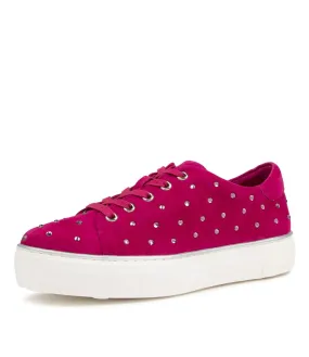 MIDAS Floras Dark Fuchsia Suede Sneakers