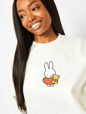 Miffy x Skinnydip Sweatshirt In Ecru