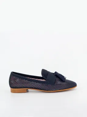 Navy leather moccasins Cassino