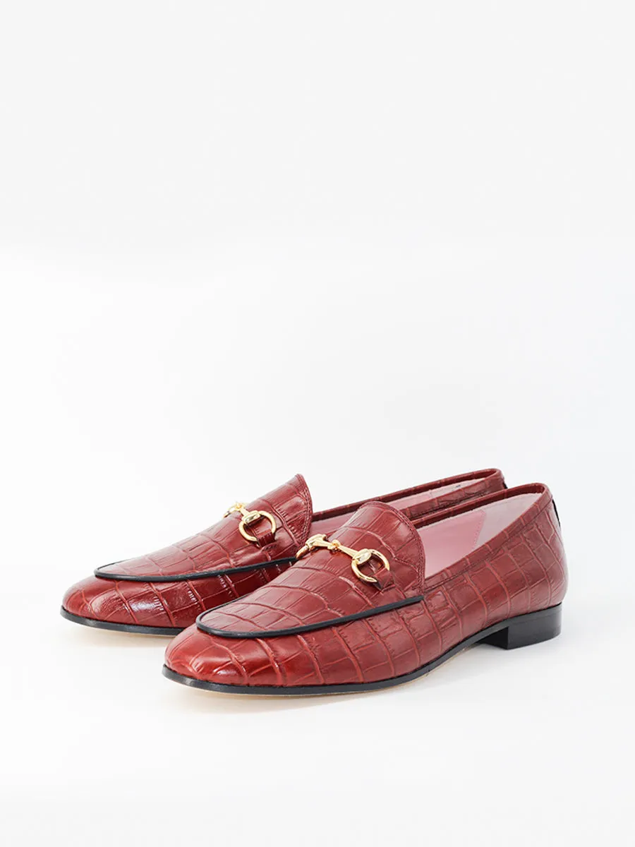 Genova clay colored coconut leather loafers