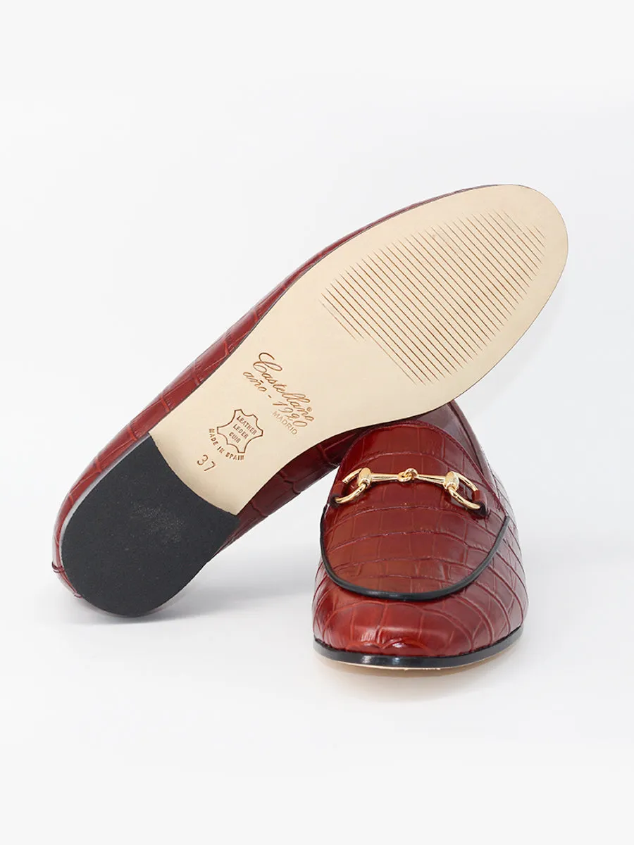 Genova clay colored coconut leather loafers