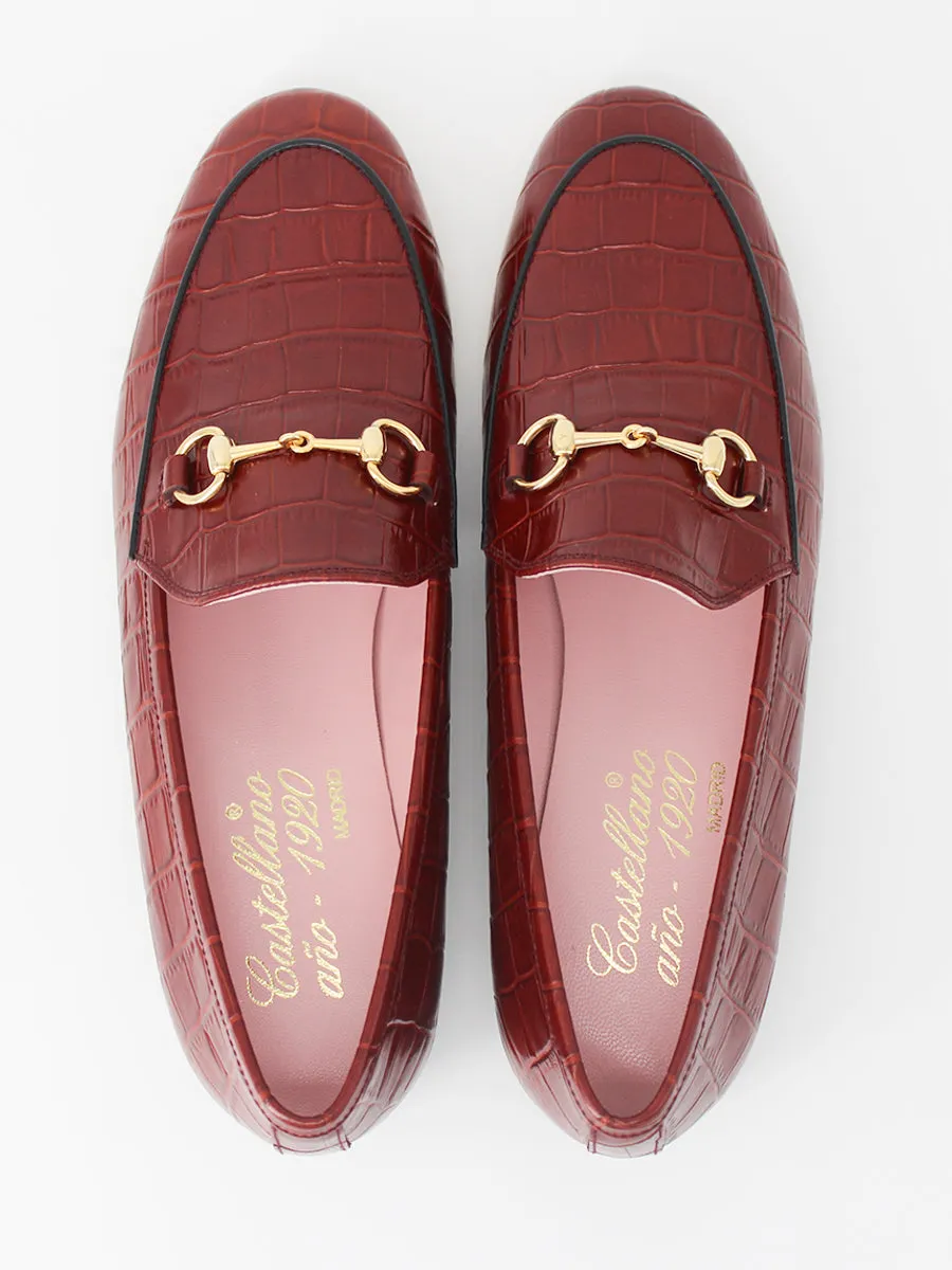 Genova clay colored coconut leather loafers