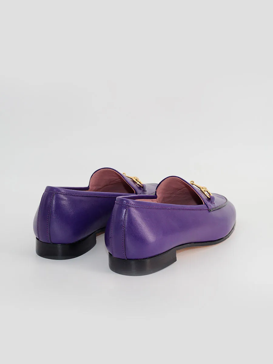 Mocasines Génova piel coy color morado