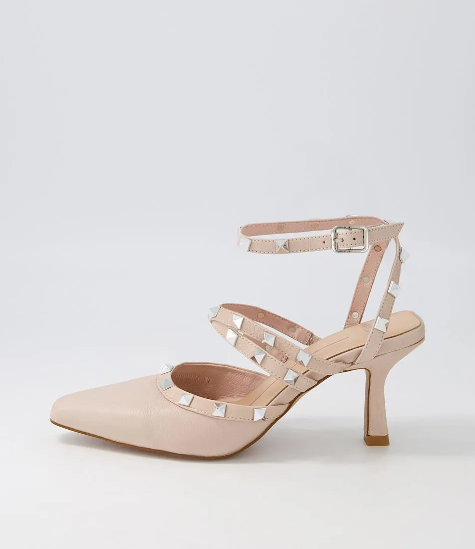 MOLLINI Aenor Dark Nude Leather Heels