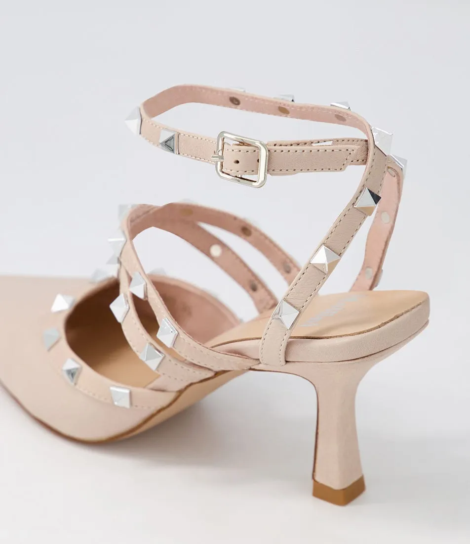 MOLLINI Aenor Dark Nude Leather Heels