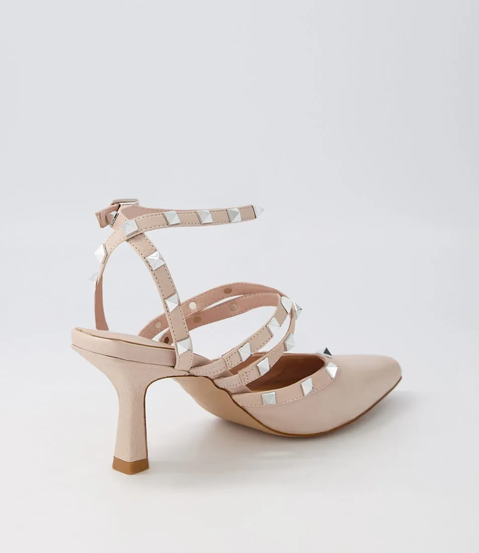 MOLLINI Aenor Dark Nude Leather Heels