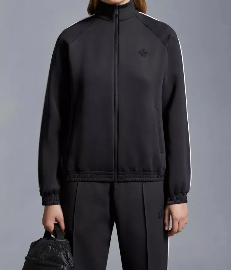 Neoprene Zip-Up Sweatshirt