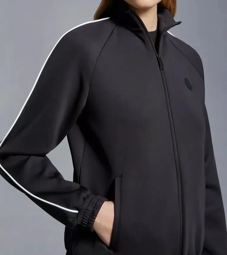 Neoprene Zip-Up Sweatshirt