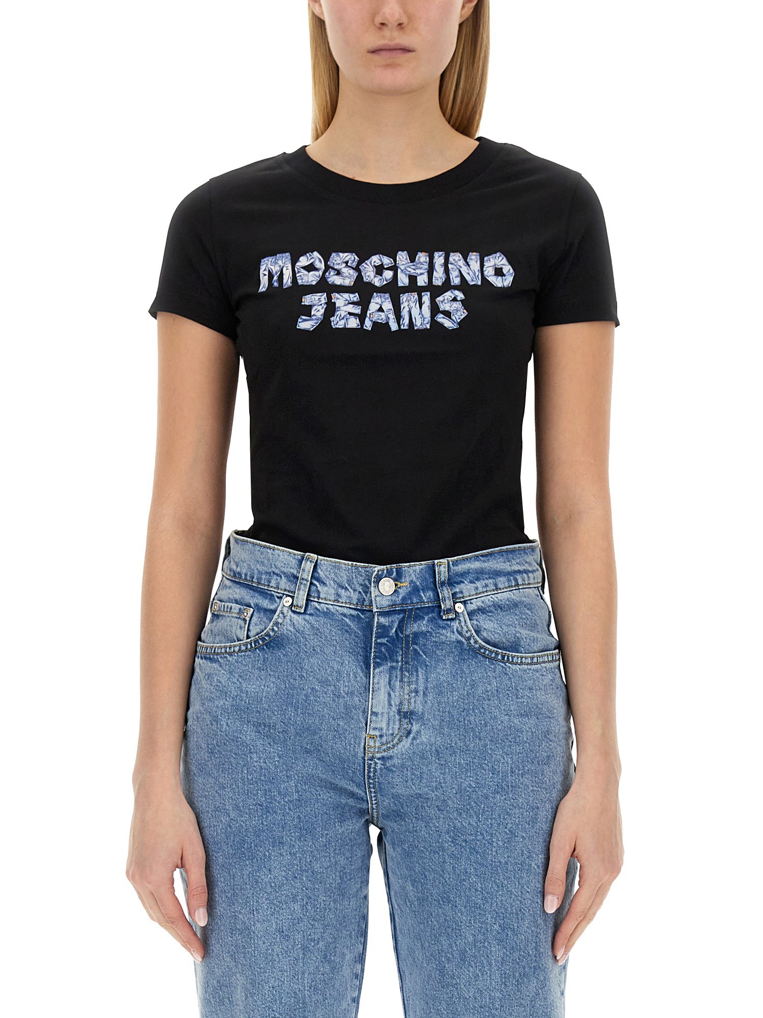 MOSCHINO JEANS Cotton Logo T-Shirt