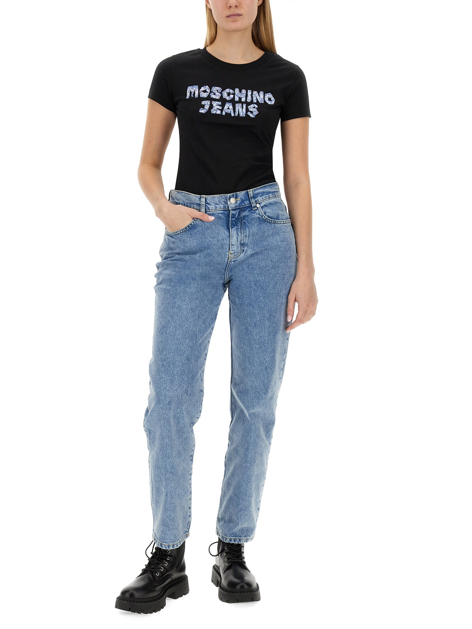 MOSCHINO JEANS Cotton Logo T-Shirt