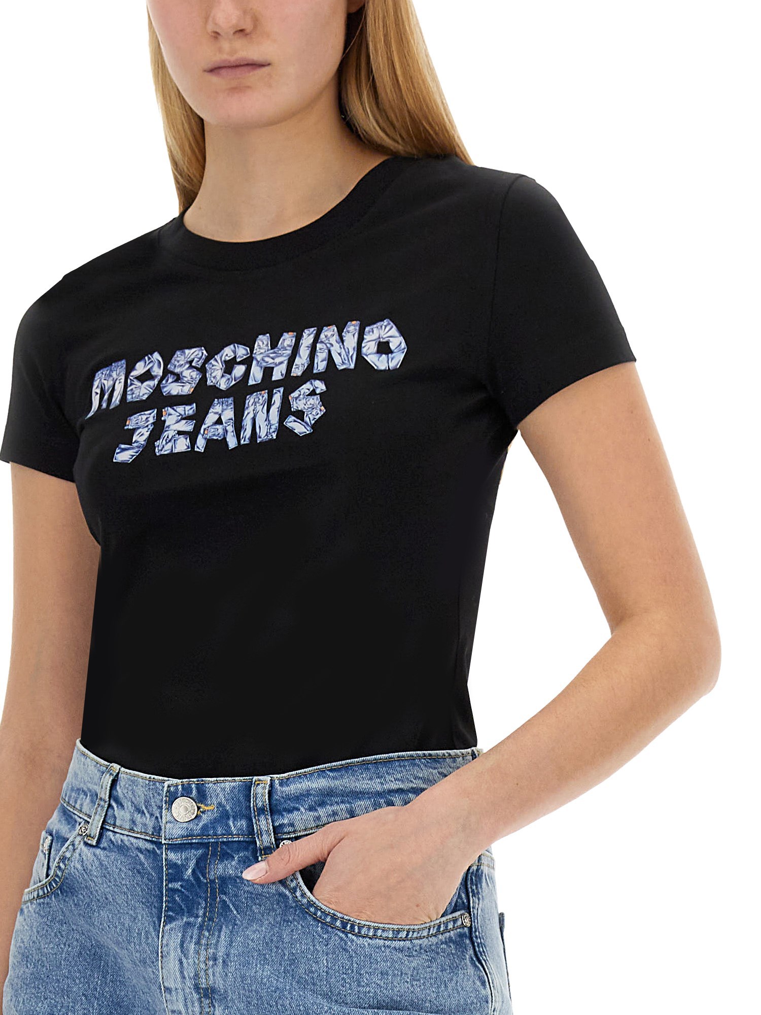 MOSCHINO JEANS Cotton Logo T-Shirt